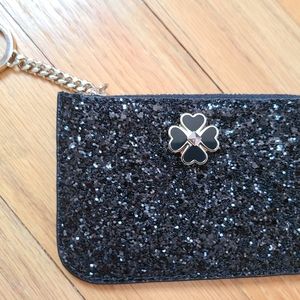 NWT- KATE SPADE-Odette Black Glitter Medium